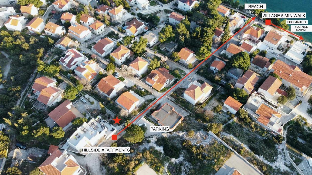 The Grande: Hillside Retreat with Sea Views and Rooftop Terrace Rogoznica  Exterior photo